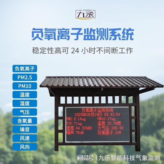 熊猫体育官方网站九丞空气负氧离子监测站：守护清新空气打造健康环境的武器