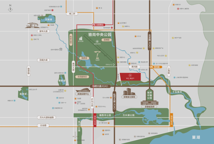 合肥琥珀星樾湾熊猫体育新房周边配套-价格